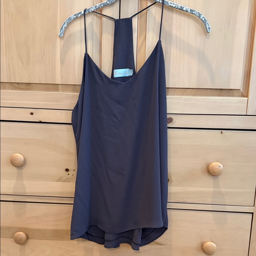 Veronica M size medium loaded high tank with a V-neck